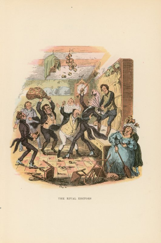 Illustrasjon for Pickwick Papers av Hablot Knight Browne