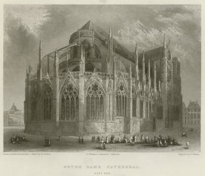 Notre Dame-katedralen, East End av Hablot Knight Browne