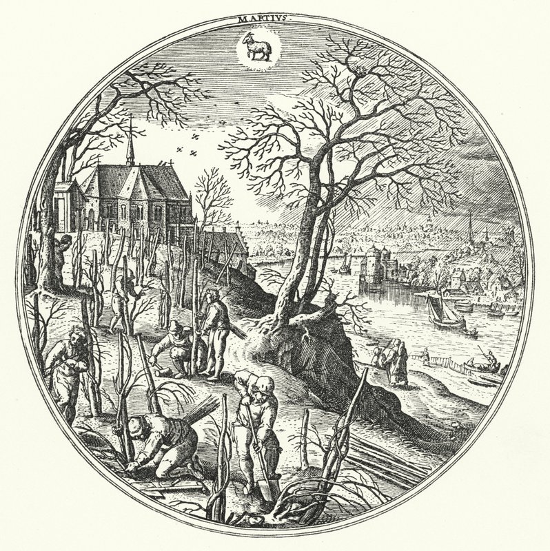 mars (gravering) av Hans (after) Bol