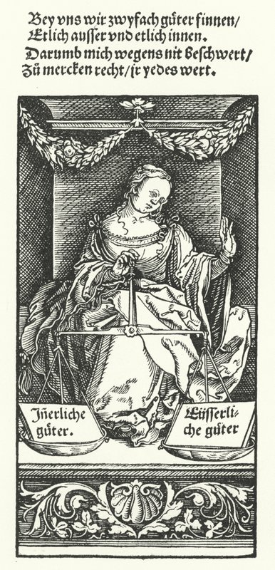 Innvendig og utvendig god (gravering) av Hans (after) Burgkmair