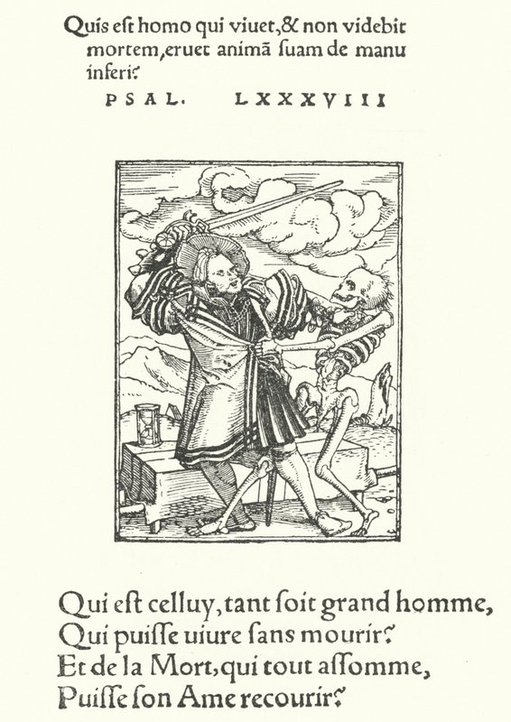 The Noble Knight (gravering) av Hans (after) Holbein the Younger
