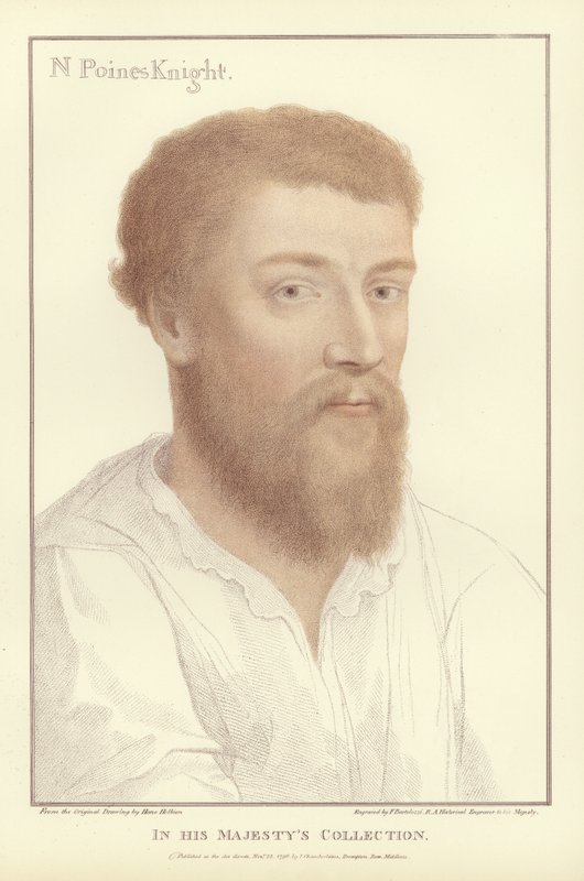 Sir Nicholas Poins (akvatint) av Hans Holbein der Jüngere