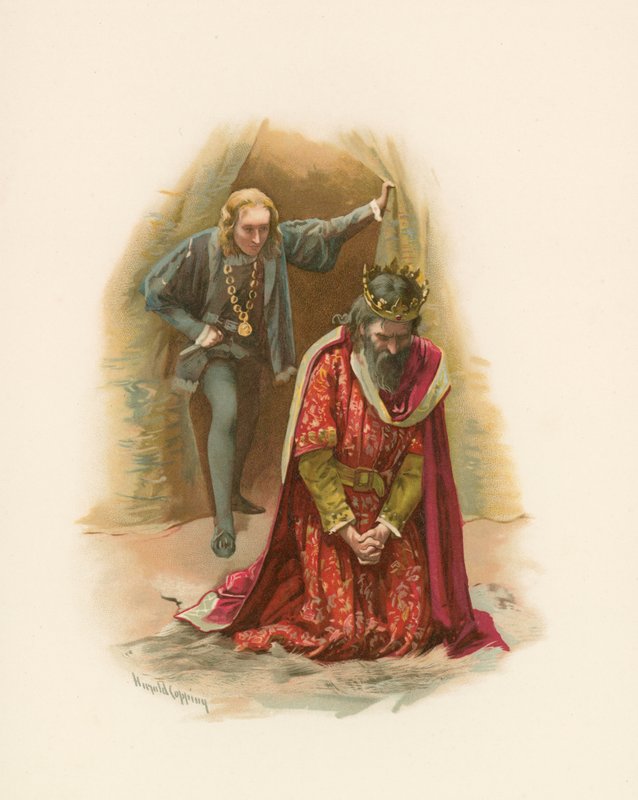 Hamlet og kongen av Harold Copping