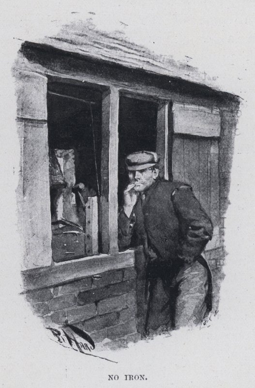 Ingen strykejern (s/hvitt bilde) av Harold Hume Piffard