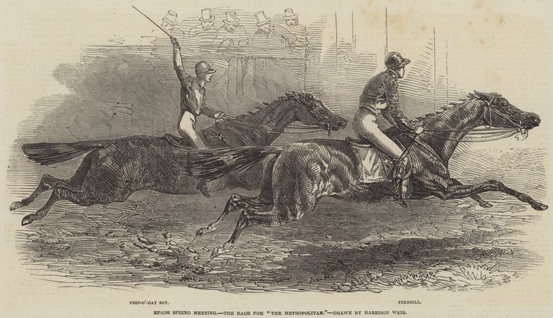 Epsom Spring Meeting, Race for The Metropolitan av Harrison William Weir