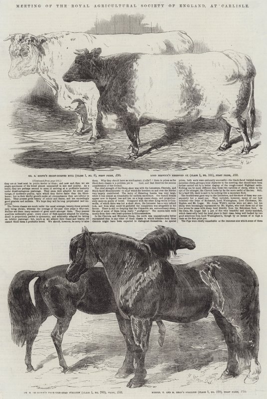Møte i Royal Agricultural Society of England, i Carlisle av Harrison William Weir