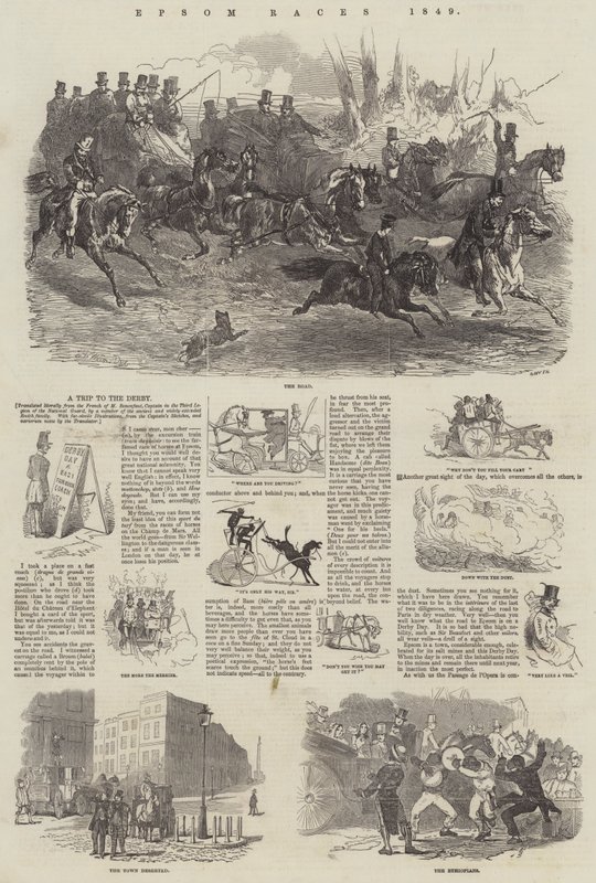 Epsom Races, 1849 av Harrison William Weir