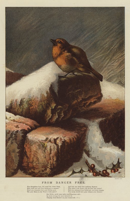 Fra Danger Free (chromolitho) av Harrison William Weir