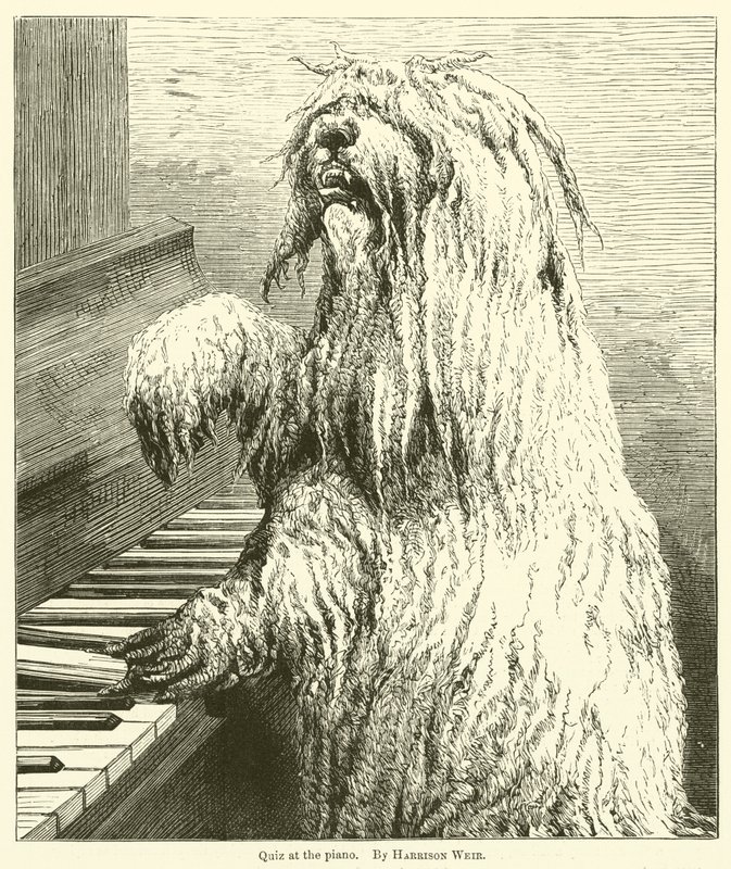 Quiz ved pianoet av Harrison William Weir