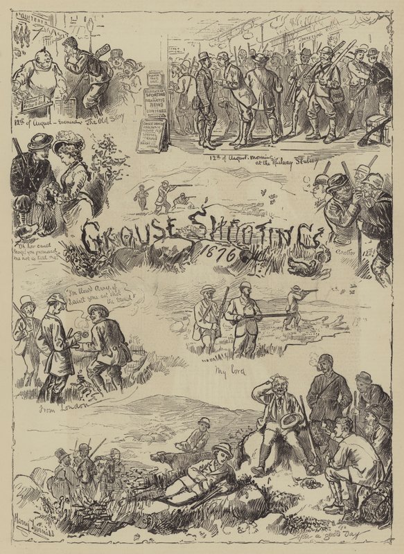 Rypeskyting, 1876 av Harry Furniss