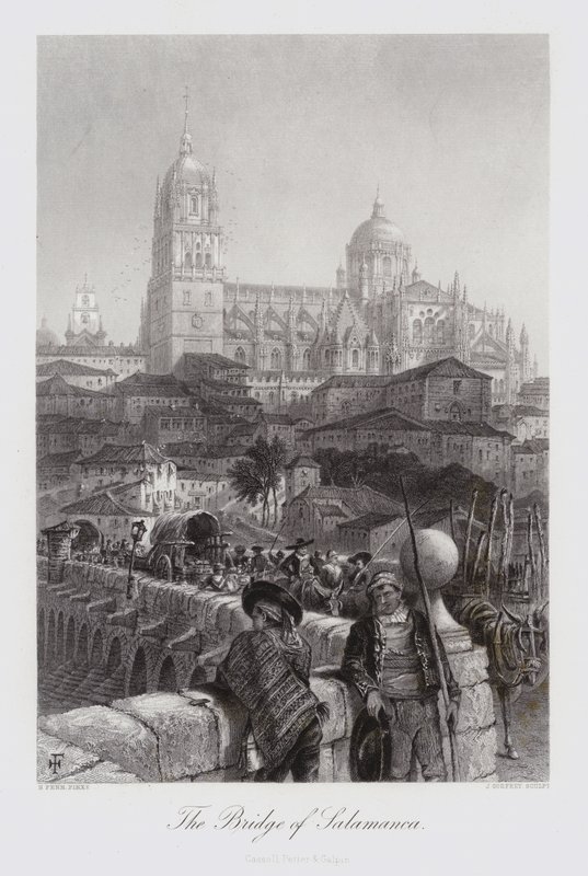 The Bridge of Salamanca (gravering) av Harry (after) Fenn