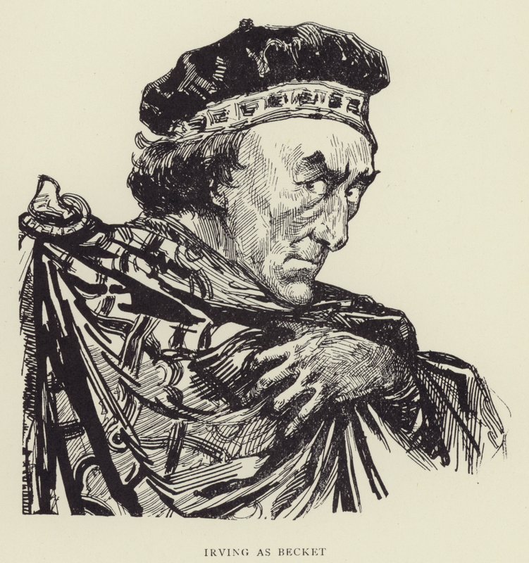 Irving som Becket av Harry Furniss
