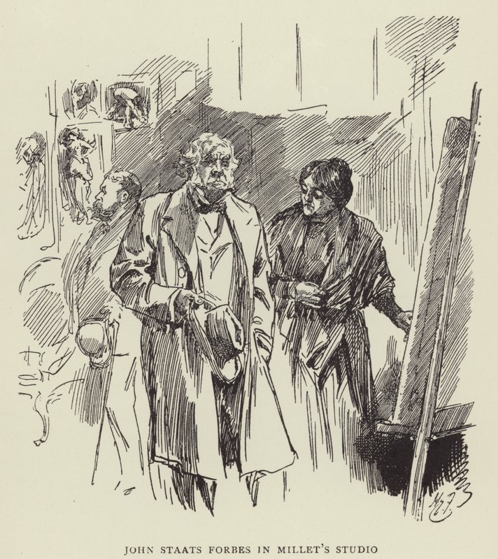 John Staats Forbes ved Millets Studio av Harry Furniss
