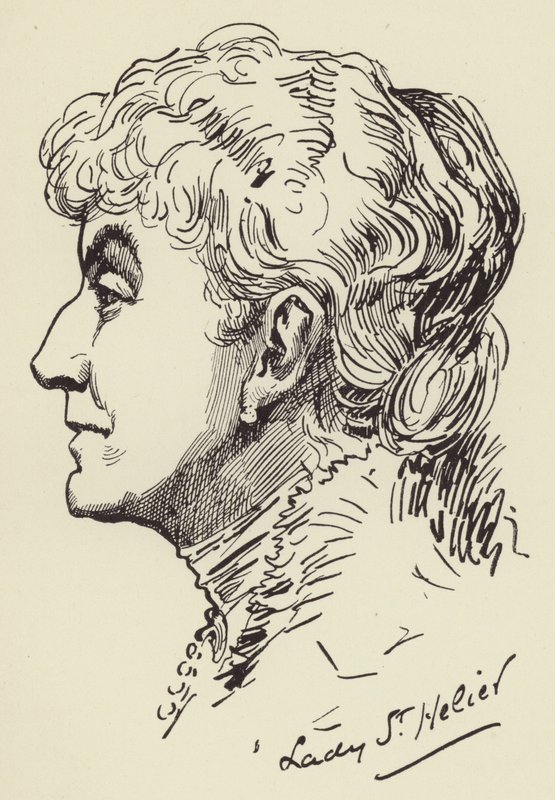 Lady St Helier av Harry Furniss