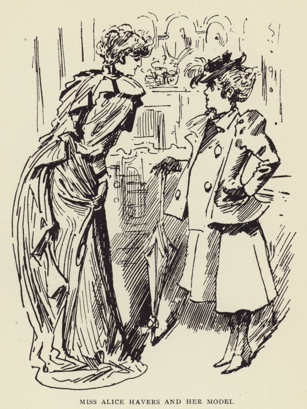 Frøken Alice Havers og hennes modell av Harry Furniss