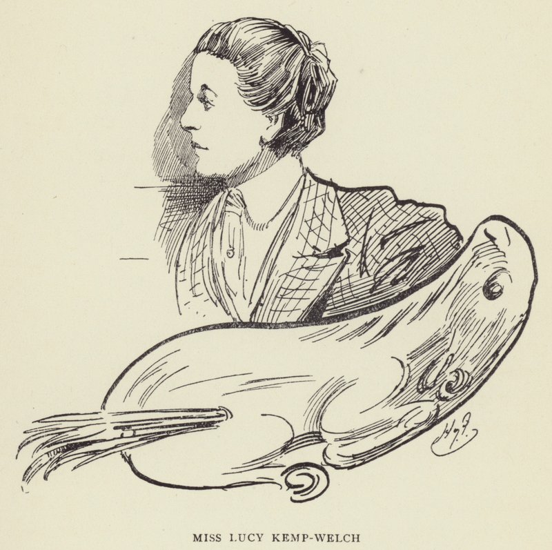 Frøken Lucy Kemp-Welch av Harry Furniss