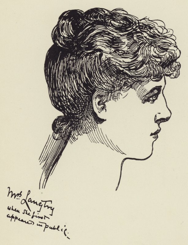 Fru Langtry av Harry Furniss