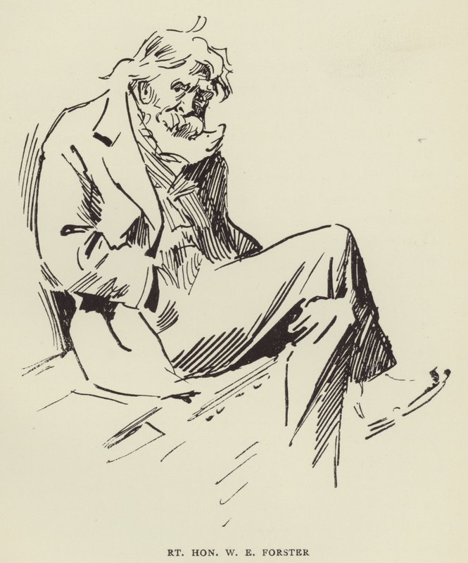 Høyre ærede W E Forster av Harry Furniss