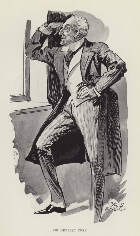Sir Herbert Tree av Harry Furniss