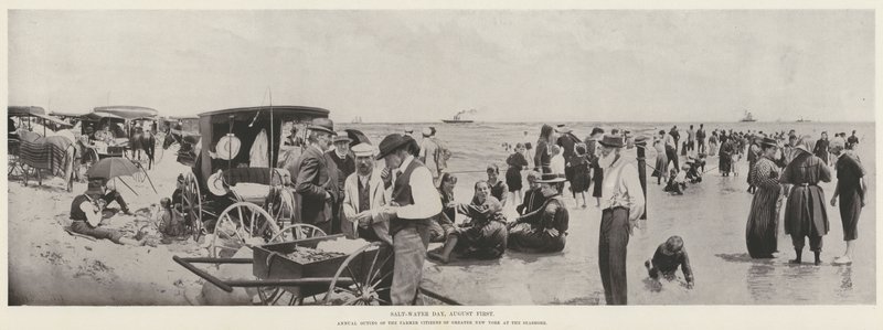 Saltvannsdagen, første august (s/hvitt bilde) av Harry M. Pettit