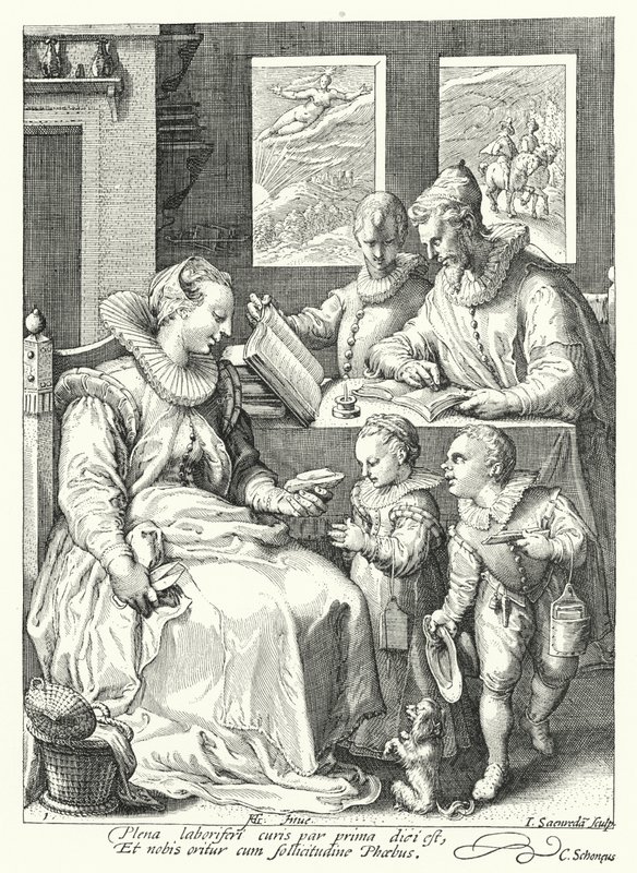 Morgen (gravering) av Hendrik (after) Goltzius