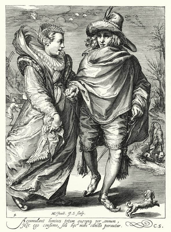 Vinter (gravering) av Hendrik (after) Goltzius