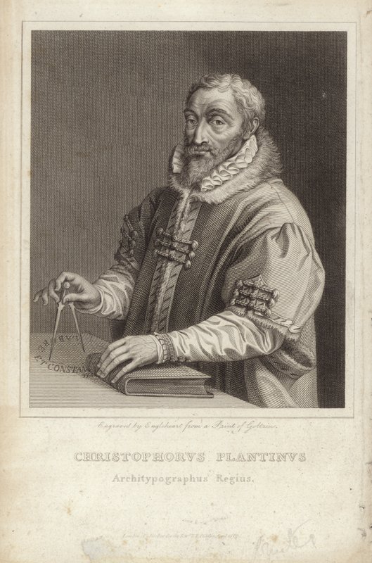 Christophe Plantin av Hendrik Goltzius