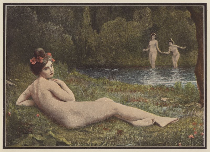 Sommerens gleder (farge litho) av Henri Guinier