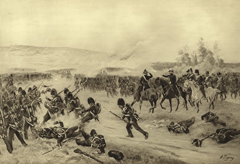 Slaget ved Alma, 1854 (gravyr) av Henri Louis Dupray