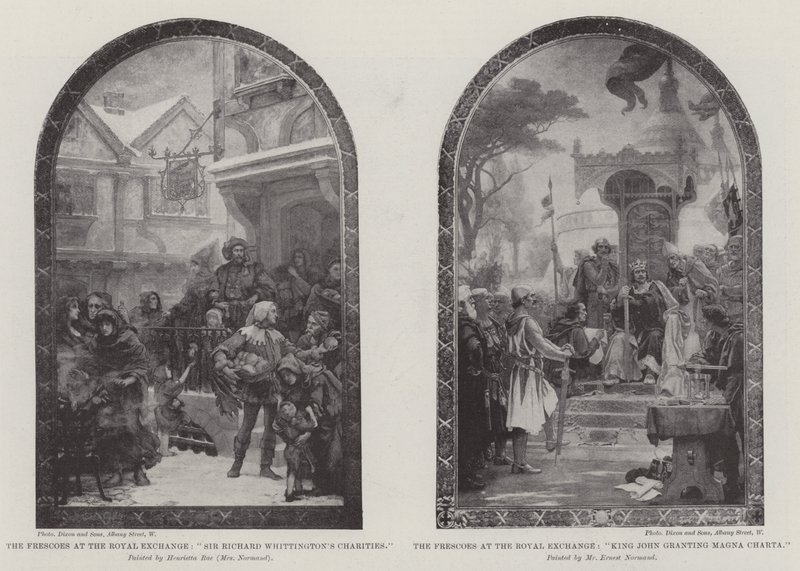 Freskene på Royal Exchange av Henrietta Rae