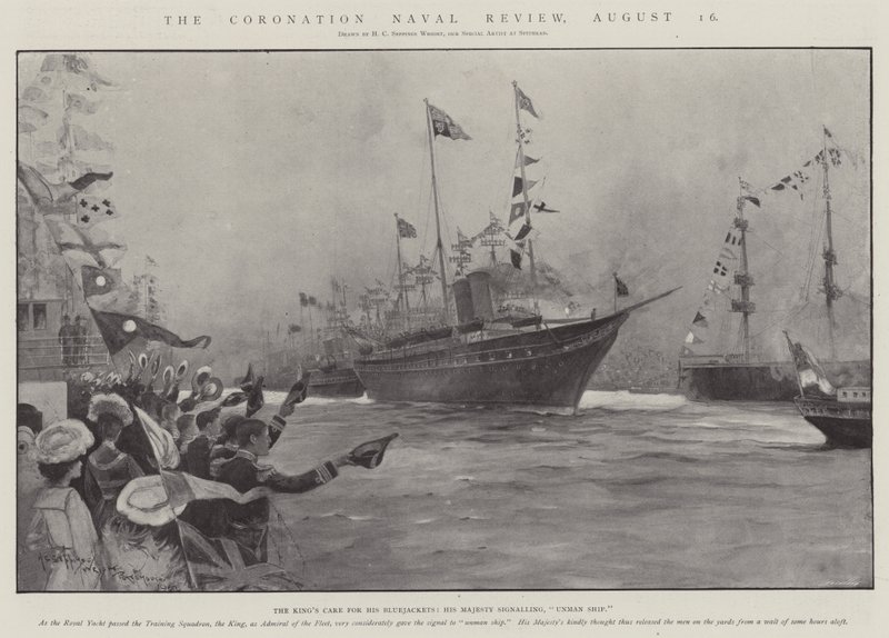 The Coronation Naval Review, 16. august av Henry Charles Seppings Wright