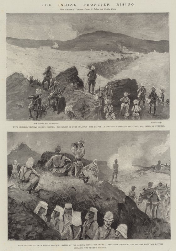 Den indiske grensen stiger av Henry Charles Seppings Wright