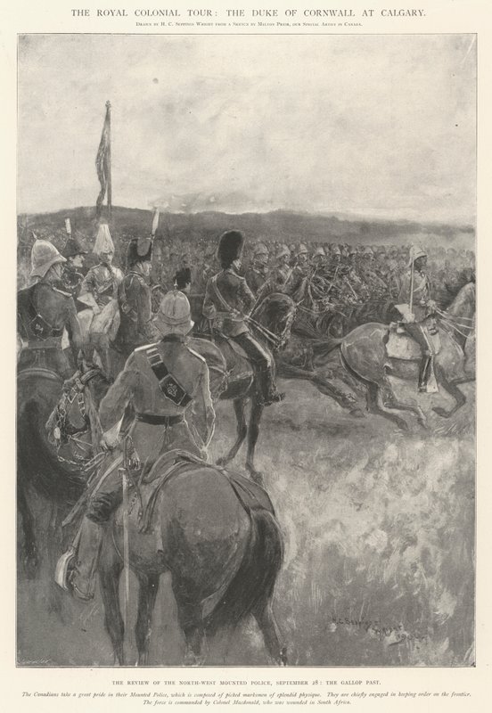 The Royal Colonial Tour, hertugen av Cornwall i Calgary av Henry Charles Seppings Wright