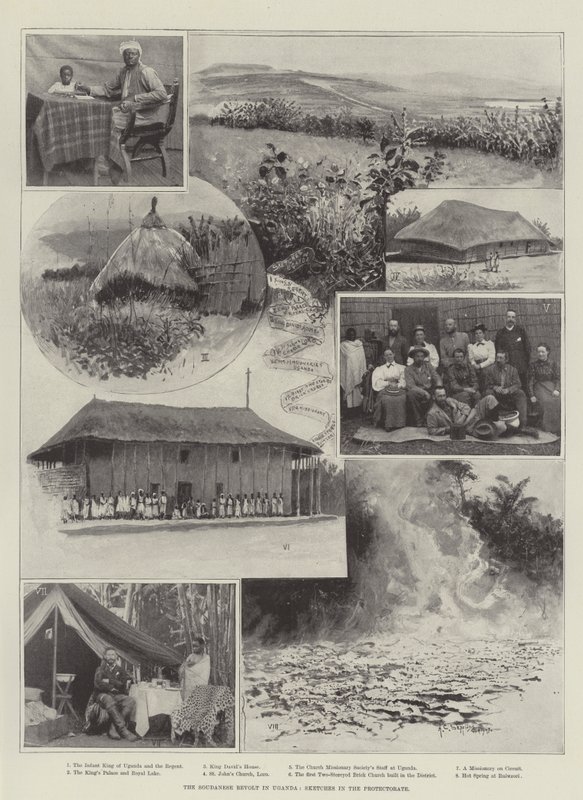 Soudanesisk opprør i Uganda, skisser i protektoratet av Henry Charles Seppings Wright