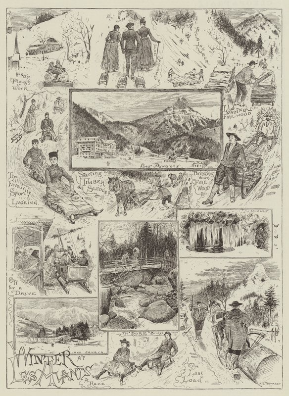 Vinter på Les Avants av Henry Edward Tidmarsh