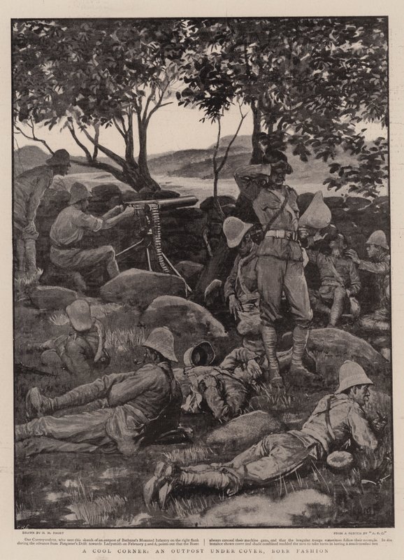 Et kult hjørne, en utpost under tak, Boer Fashion av Henry Marriott Paget