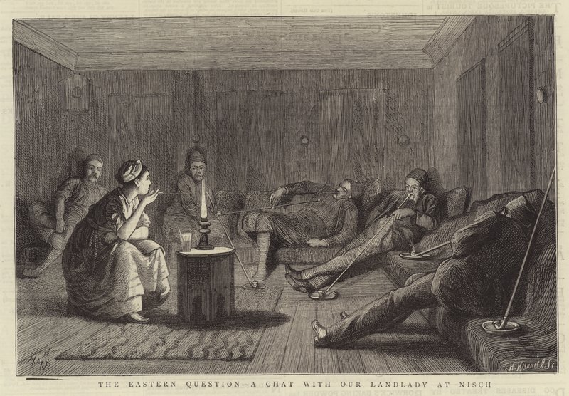 The Eastern Question, en prat med vår utleier på Nisch av Henry Marriott Paget