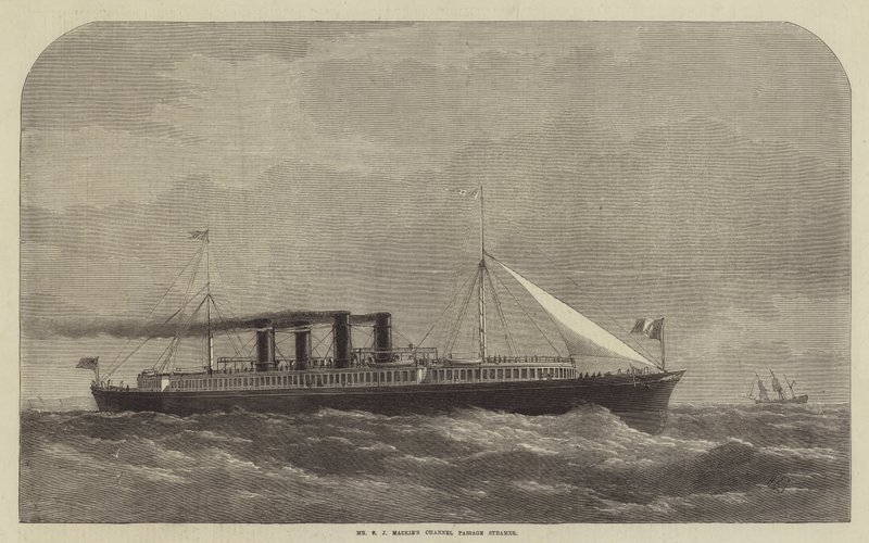 Mr SJ Mackies Channel Passage Steamer av Henry Spernon Tozer