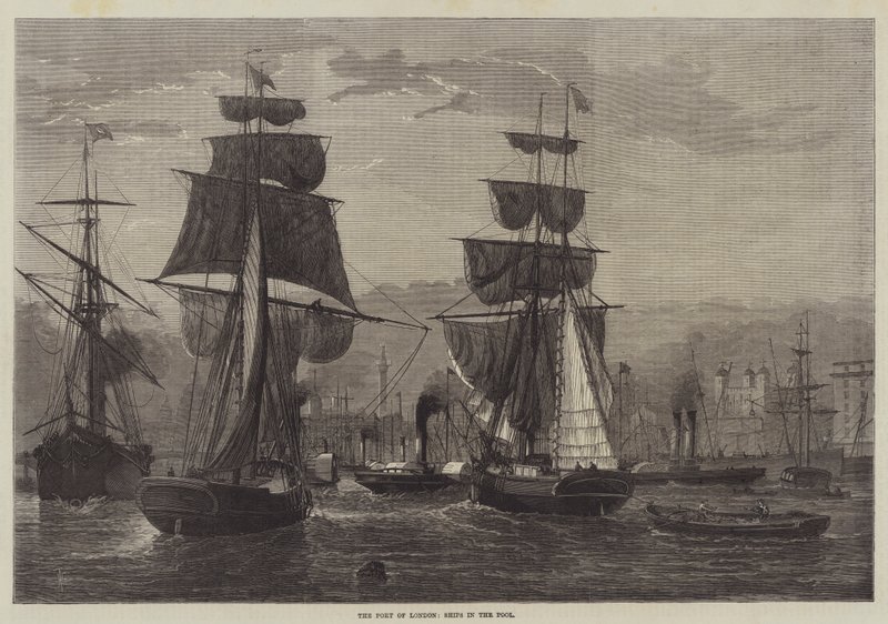 The Port of London, Ships in the Pool av Henry Spernon Tozer