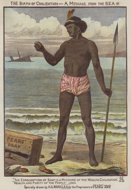 Annonse, Pæresåpe (chromolitho) av Henry Stacey Marks