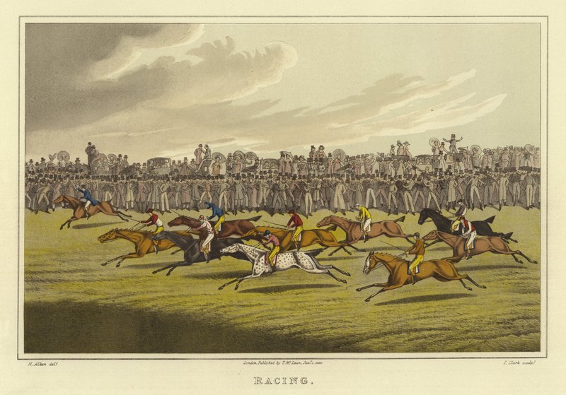 Racing (chromolitho) av Henry Thomas Alken