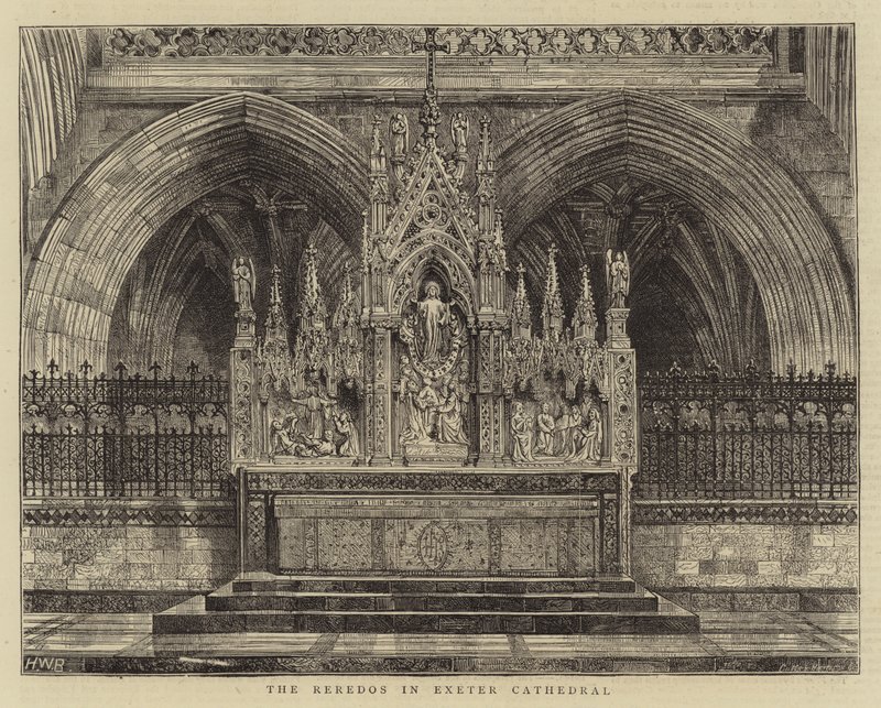 The Reredos i Exeter Cathedral av Henry William Brewer