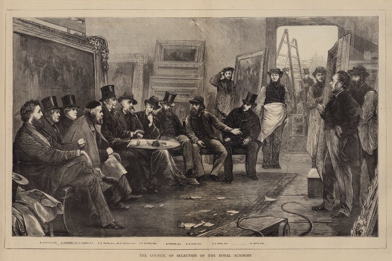 The Council of Selection ved Royal Academy av Henry Woods