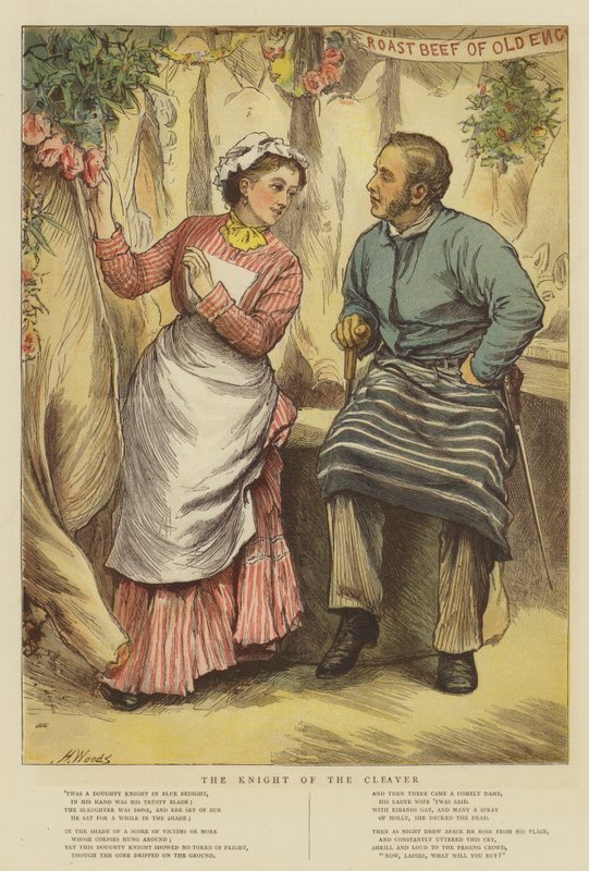 The Knight of the Cleaver (chromolitho) av Henry Woods