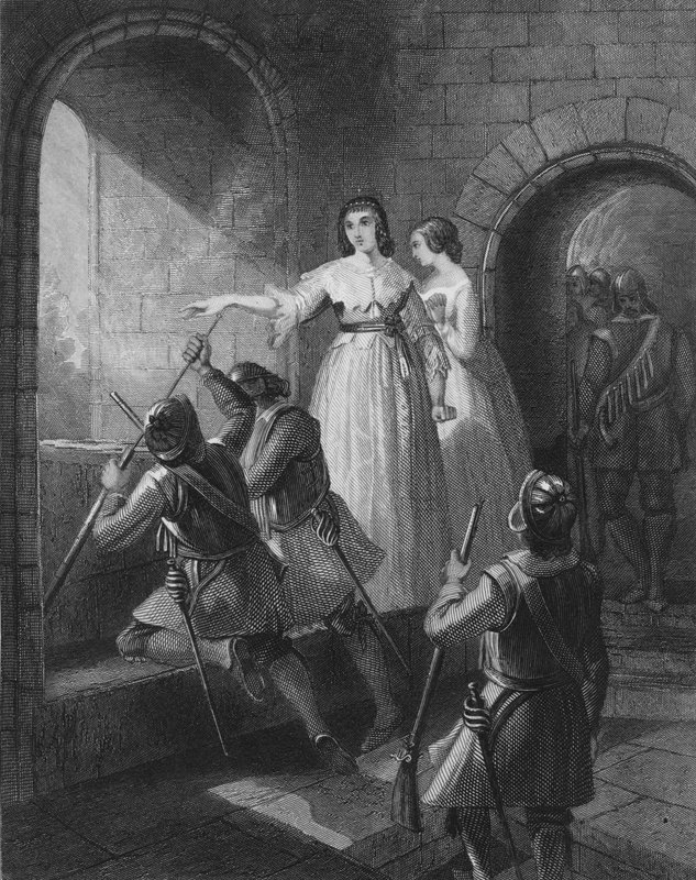 Lettice FitzGerald, 1. baronesse Offaly, forsvarte slottet sitt mot angrep fra opprørerne i det store irske opprøret i 1642 av Henry after Warren