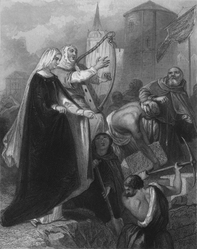 The Wailing of New Ross, County Wexford, Irland av Henry after Warren