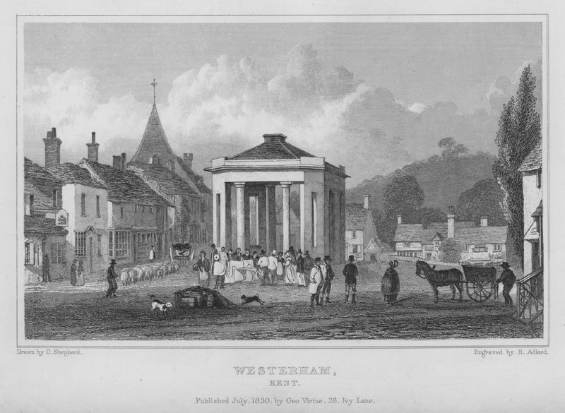 Westerham, Kent (gravering) av Henry Adlard
