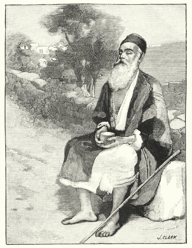 En blind tigger nær Jerusalem (litho) av Henry Andrew Harper