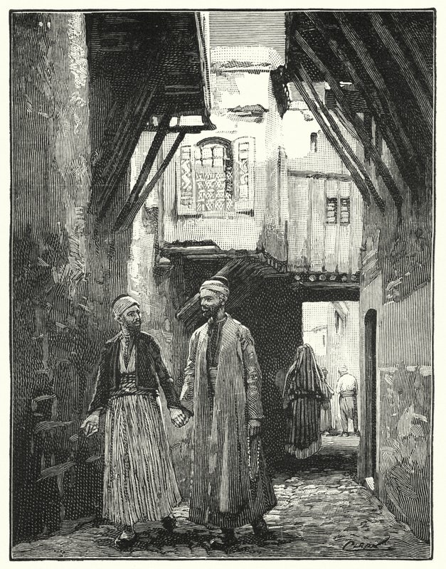Gate i Damaskus (litho) av Henry Andrew Harper