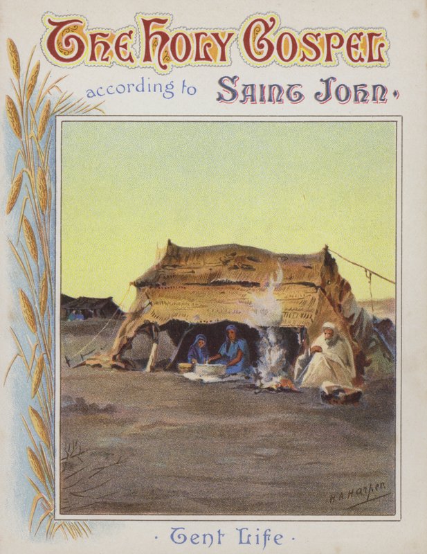Teltliv (chromolitho) av Henry Andrew Harper